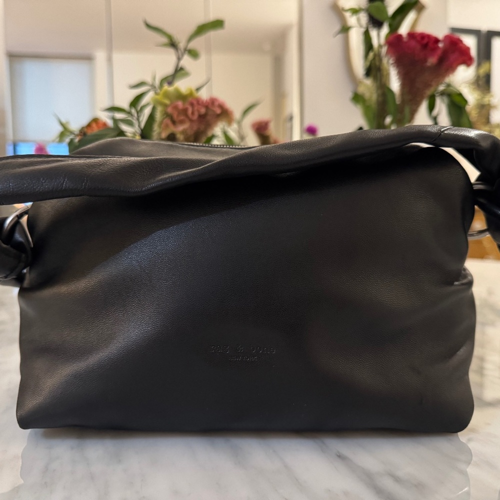 Rag & Bone Black Reset Convertible Clutch/Cross Body